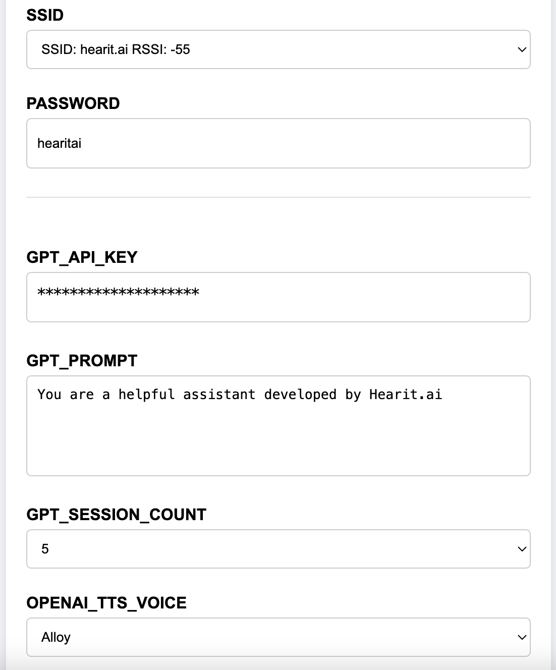 HA-SPK03-WiFi Configuration