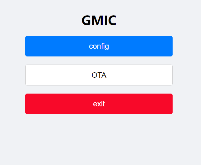 WiFi Configuration Page